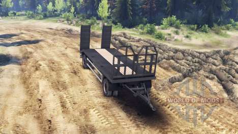 Trailer-tow truck MAN 19414 for Spin Tires