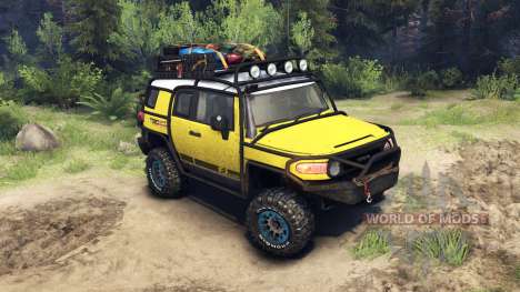 Toyota FJ Cruiser yellow for Spin Tires