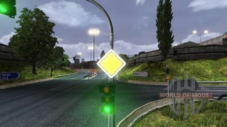 Russian road signs for Euro Truck Simulator 2