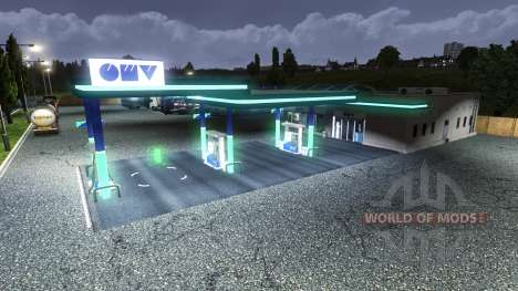 PETROL STATION OMV for Euro Truck Simulator 2