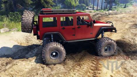 Jeep Wrangler Unlimited SID Red for Spin Tires
