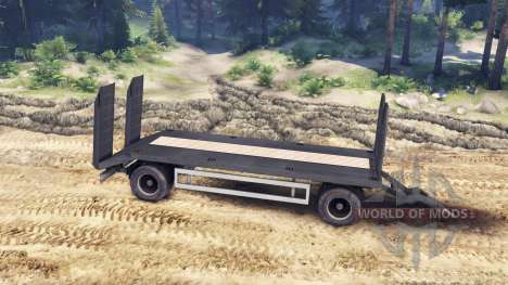 Trailer-tow truck MAN 19414 for Spin Tires