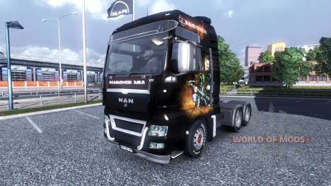 Color-Rammstein - on truck MAN for Euro Truck Simulator 2