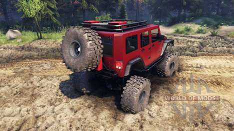 Jeep Wrangler Unlimited SID Red for Spin Tires