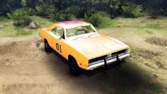 Dodge Charger General Lee for Spin Tires