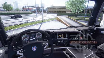 Interior for Scania-Leather- for Euro Truck Simulator 2