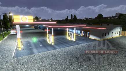 Shell gas station for Euro Truck Simulator 2