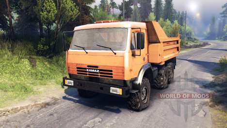 KamAZ-6520 dump truck 6x6 for Spin Tires