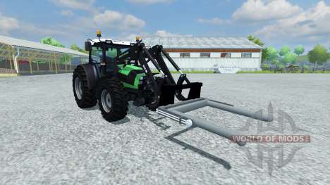 Forks for loading round bale for Farming Simulator 2013
