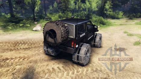 Jeep Cherokee XJ v1.3 Rough Country black for Spin Tires