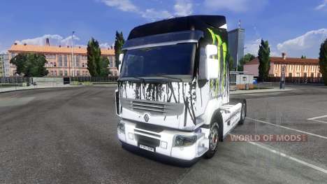 Color-Monster Energy - for Renault Premium tract for Euro Truck Simulator 2