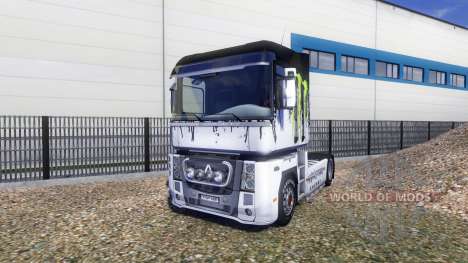 Color-Monster Energy - on a tractor unit Renault for Euro Truck Simulator 2