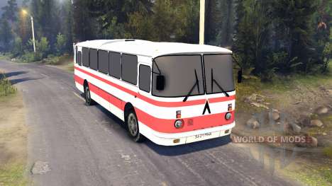 ЛАЗ-699Р red stripes for Spin Tires
