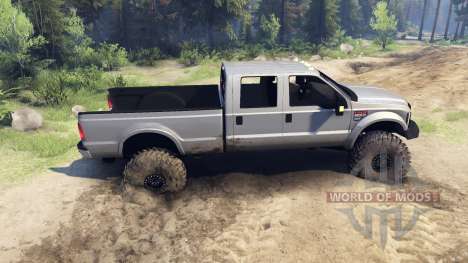 Ford F-350 Super Duty 6.8 2008 v0.1.0 silver for Spin Tires