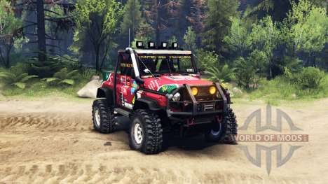 UAZ hunter trial for Spin Tires