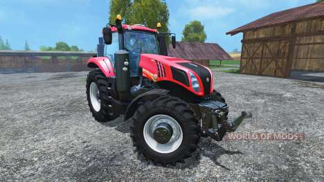 New Holland T8.485 2014 Red Power Plus v1.2 for Farming Simulator 2015