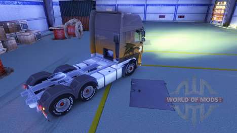 Yellow light headlamp for Euro Truck Simulator 2