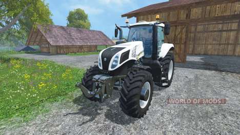 New Holland T8.435 Ultra White v1.3 for Farming Simulator 2015