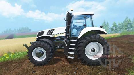 New Holland T8.435 Ultra White v1.31 for Farming Simulator 2015