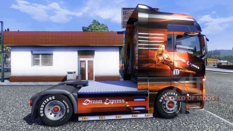 Color-Dream Express - truck MAN TGX for Euro Truck Simulator 2