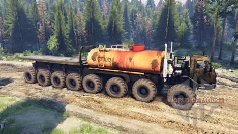 KrAZ A 16x16 for Spin Tires