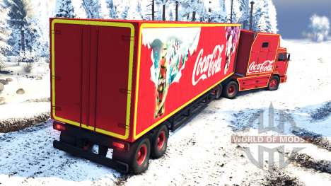 KamAZ 54112 eat Christmas without garlands for Spin Tires
