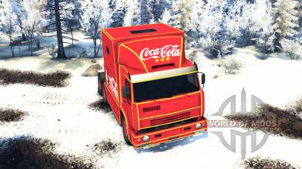KamAZ 54112 eat Christmas without garlands for Spin Tires