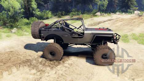 Jeep Willys black for Spin Tires