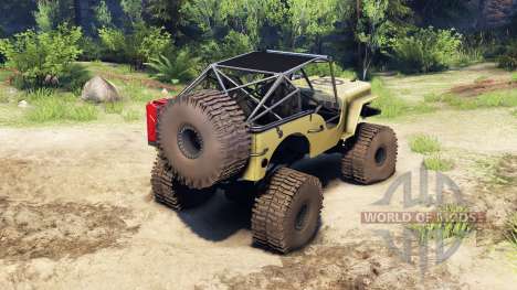 Jeep Willys tan for Spin Tires