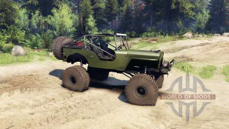 Jeep Willys green for Spin Tires