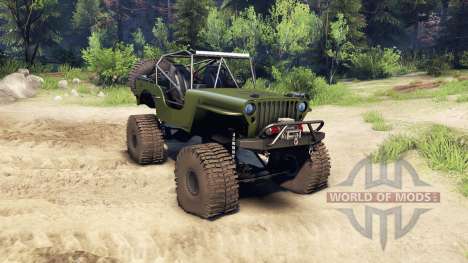 Jeep Willys green for Spin Tires