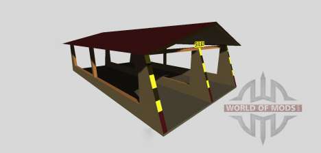 Silage pit with a canopy v2.0 for Farming Simulator 2013