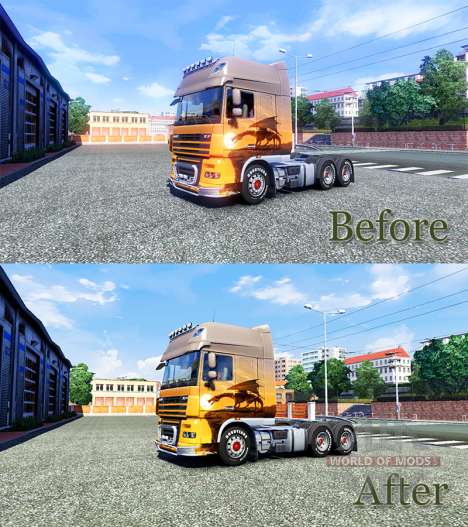 HDR improvement for Euro Truck Simulator 2