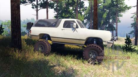 Dodge Ramcharger II 1991 beige for Spin Tires