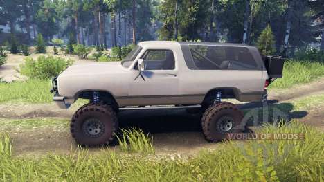Dodge Ramcharger II 1991 tan for Spin Tires