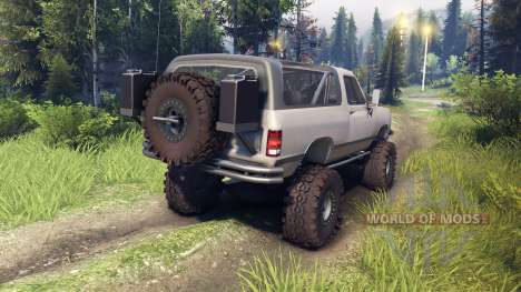 Dodge Ramcharger II 1991 tan for Spin Tires