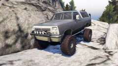 Dodge Ramcharger II 1991 grey and white for Spin Tires