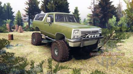Dodge Ramcharger II 1991 green for Spin Tires