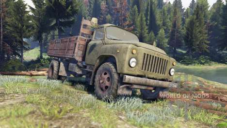 GAZ-53 green for Spin Tires