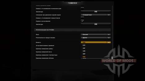 Ruble currency v2.0 Final for Euro Truck Simulator 2