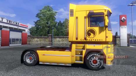 The skin Securetrans on tractor Renault for Euro Truck Simulator 2