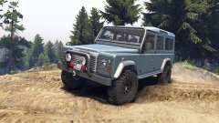 Land Rover Defender 110 blue metalic for Spin Tires
