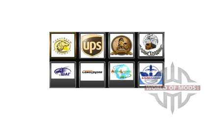 Company logos for the driver for Euro Truck Simulator 2