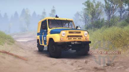 UAZ-B police of the USSR for Spin Tires
