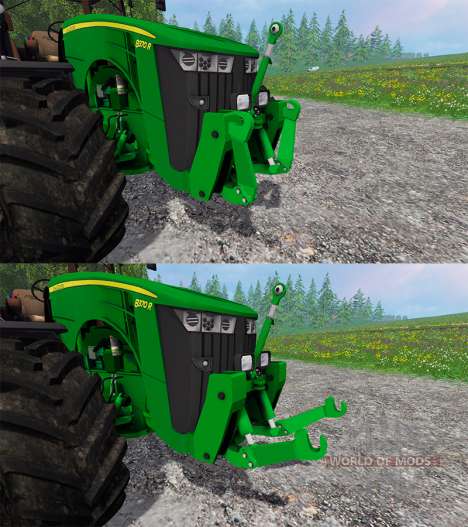 John Deere 8370R v2.0 Ploughing Spec for Farming Simulator 2015