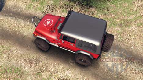 Jeep YJ 1987 red for Spin Tires
