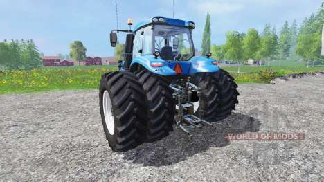 New Holland T8.320 with twin dynamic rear wheels for Farming Simulator 2015