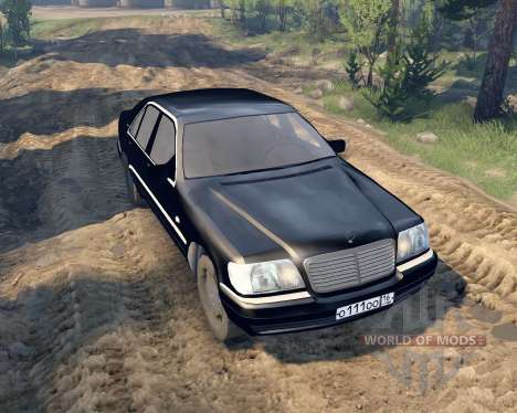 Mercedes W140 for Spin Tires