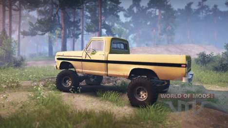 Ford F-200 1968 saddle tan for Spin Tires