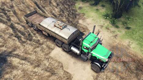 Peterbilt 379 green and black for Spin Tires
